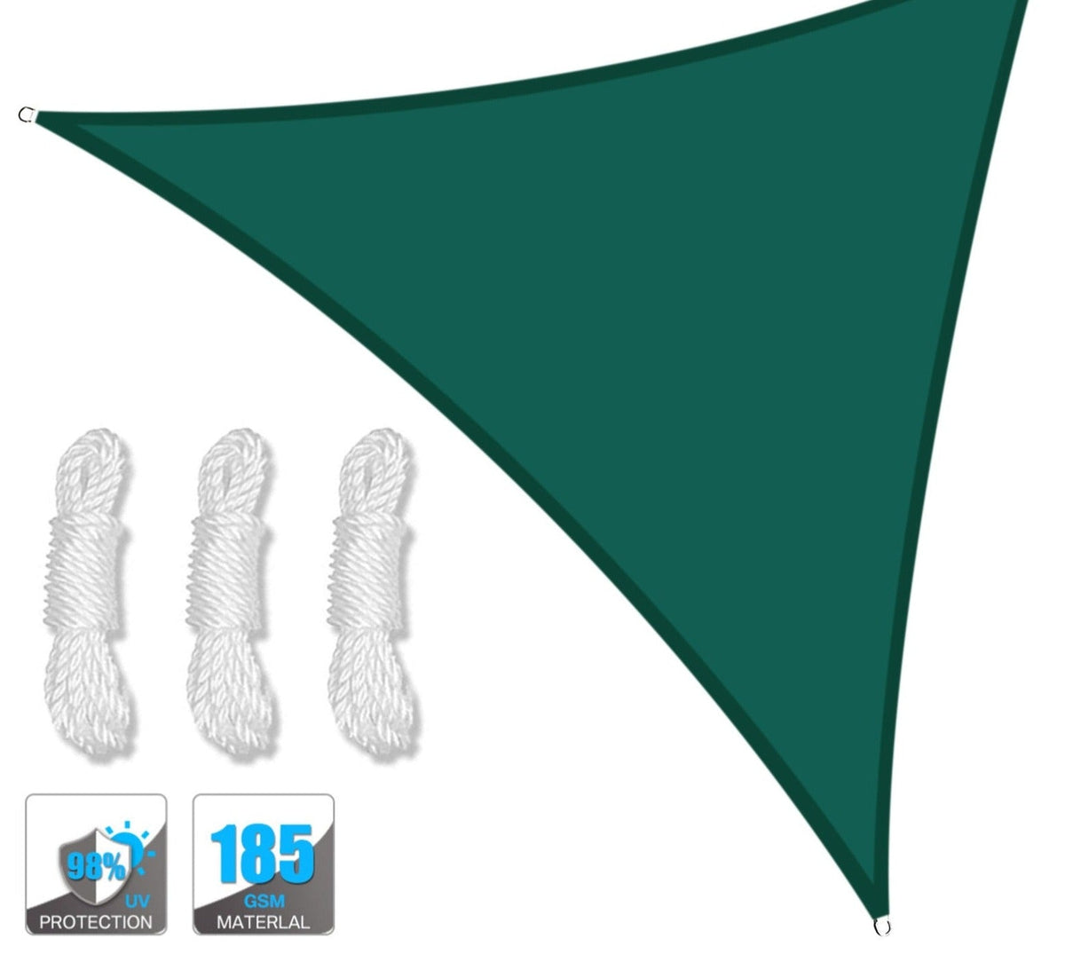 Toldo Triangular Portátil Impermeável Flexível e Resistente Com Proteção UV