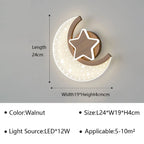Luminária Infantil LED Estrela e Lua