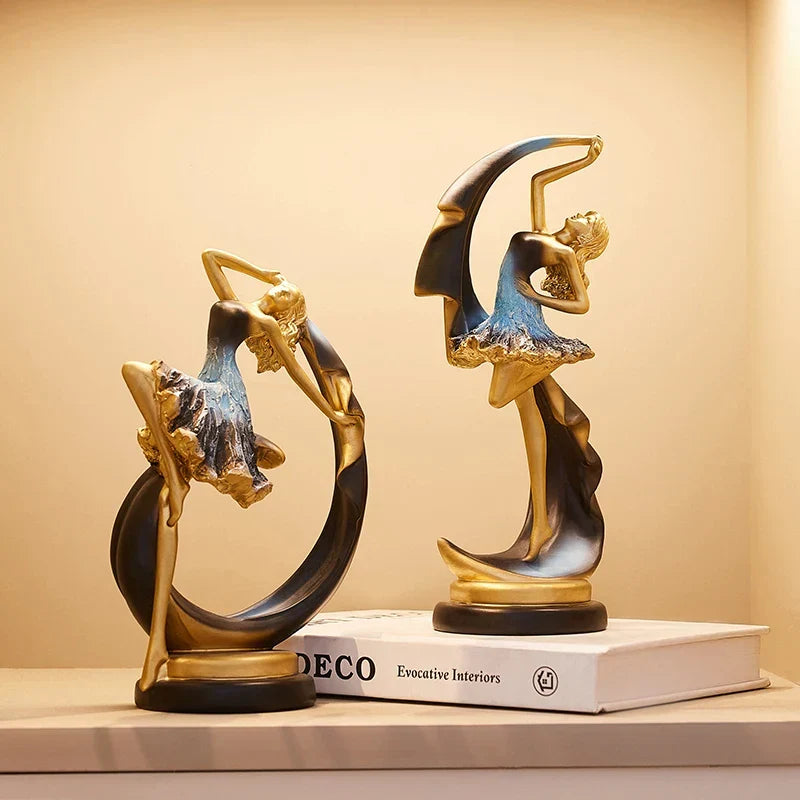 Escultura Elegância em Movimento: A Graça da Bailarina
