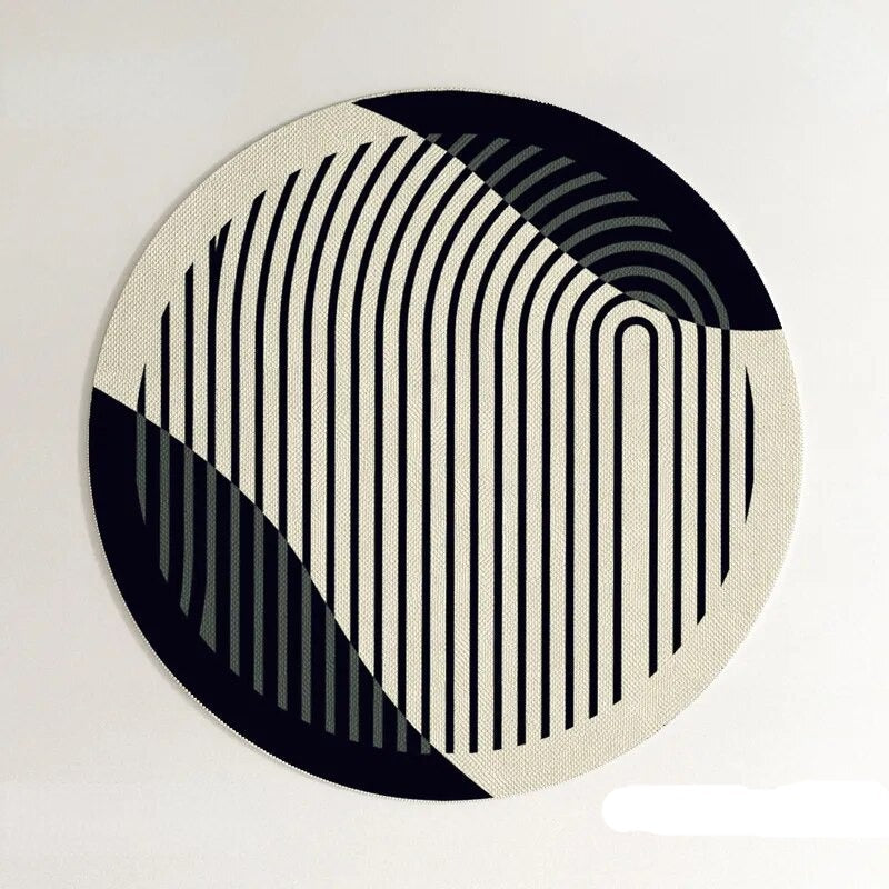 PROMO OUTLET - Tapete Decorativo Orgânico Moderno Redondo - Coleção Paris