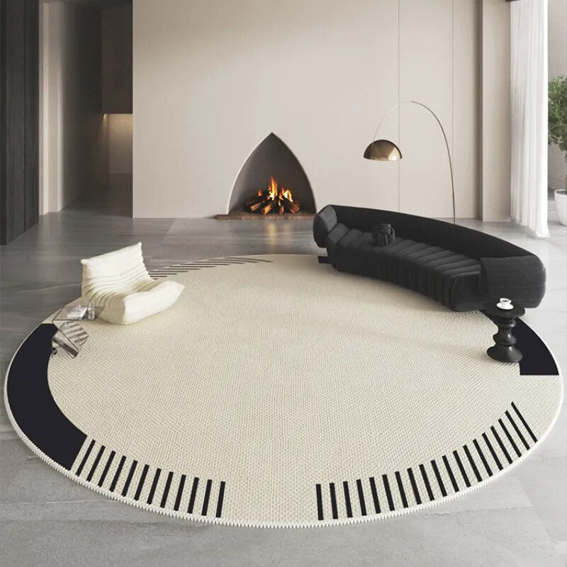 PROMO OUTLET - Tapete Decorativo Orgânico Moderno Redondo - Coleção Paris