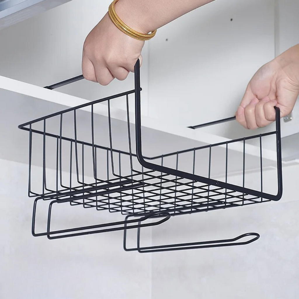 Suporte de Cozinha de Ferro com Prateleira para Armazenamento Eficiente