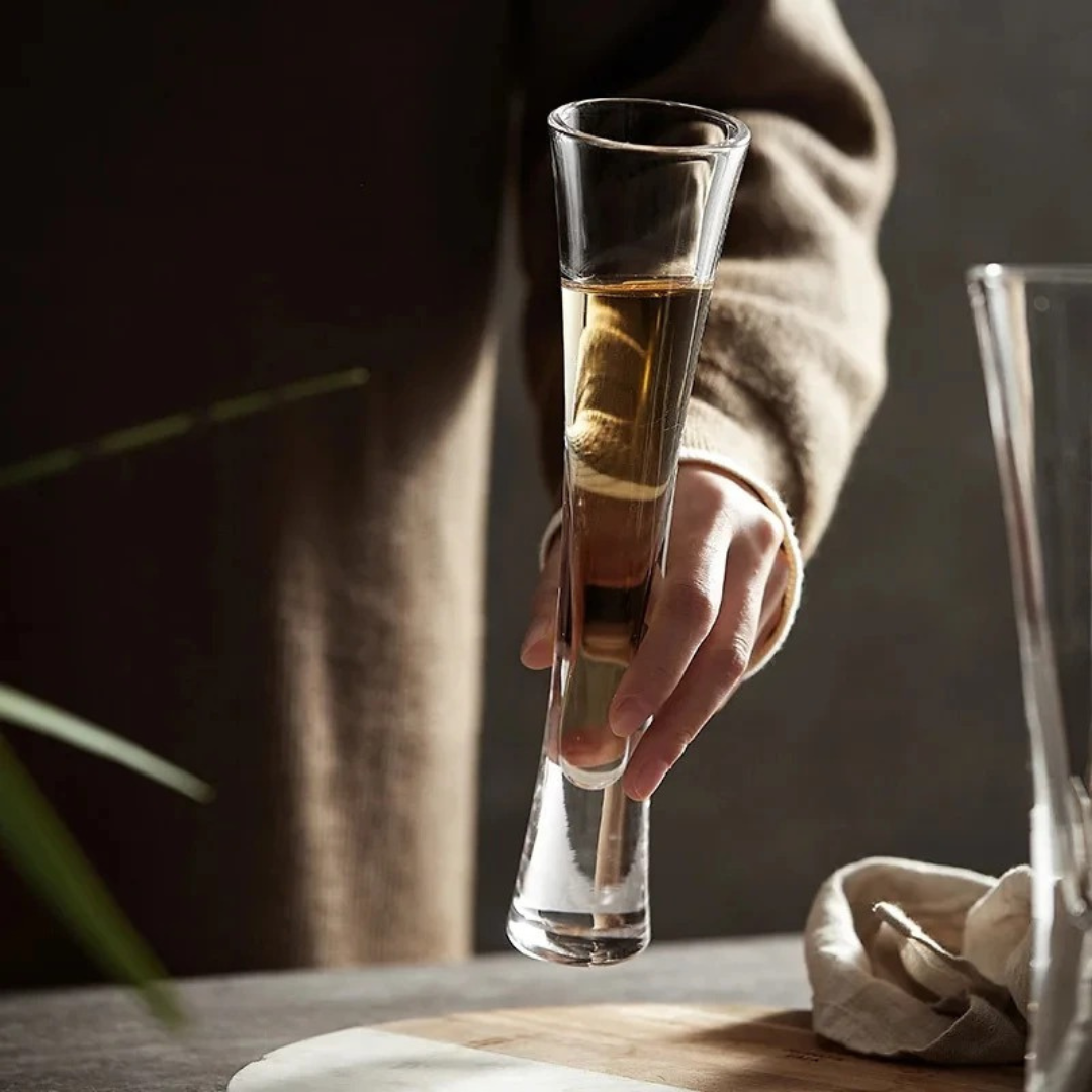 Taças de Champanhe Elegantes em Vidro