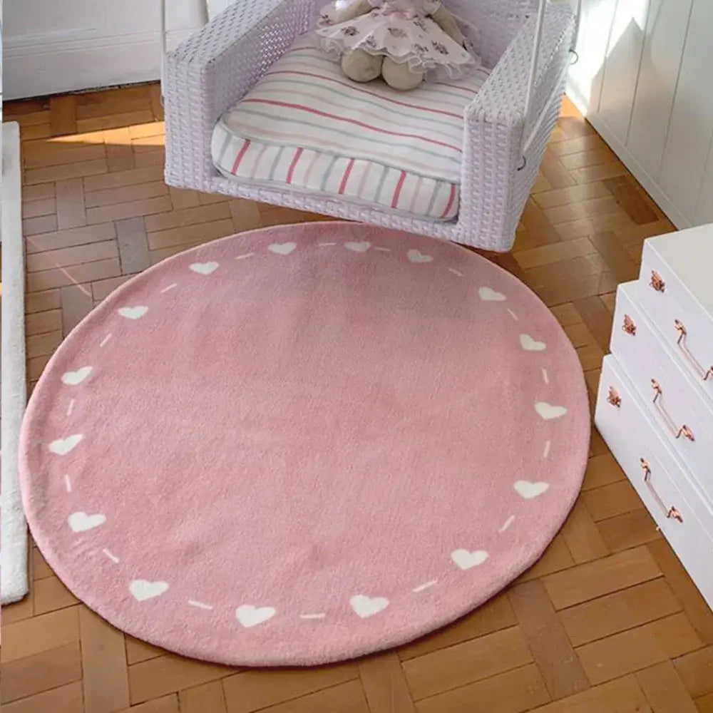 Tapete Infantil Redondo Coleção Amor Perfeito