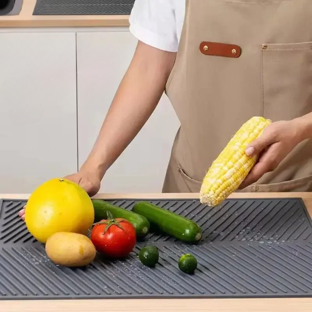 Tapete de Silicone Antiderrapante para Cozinha