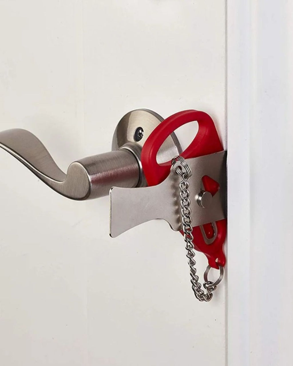 Trava de Porta Portátil para Segurança e Autodefesa Leve e Fácil de Usar