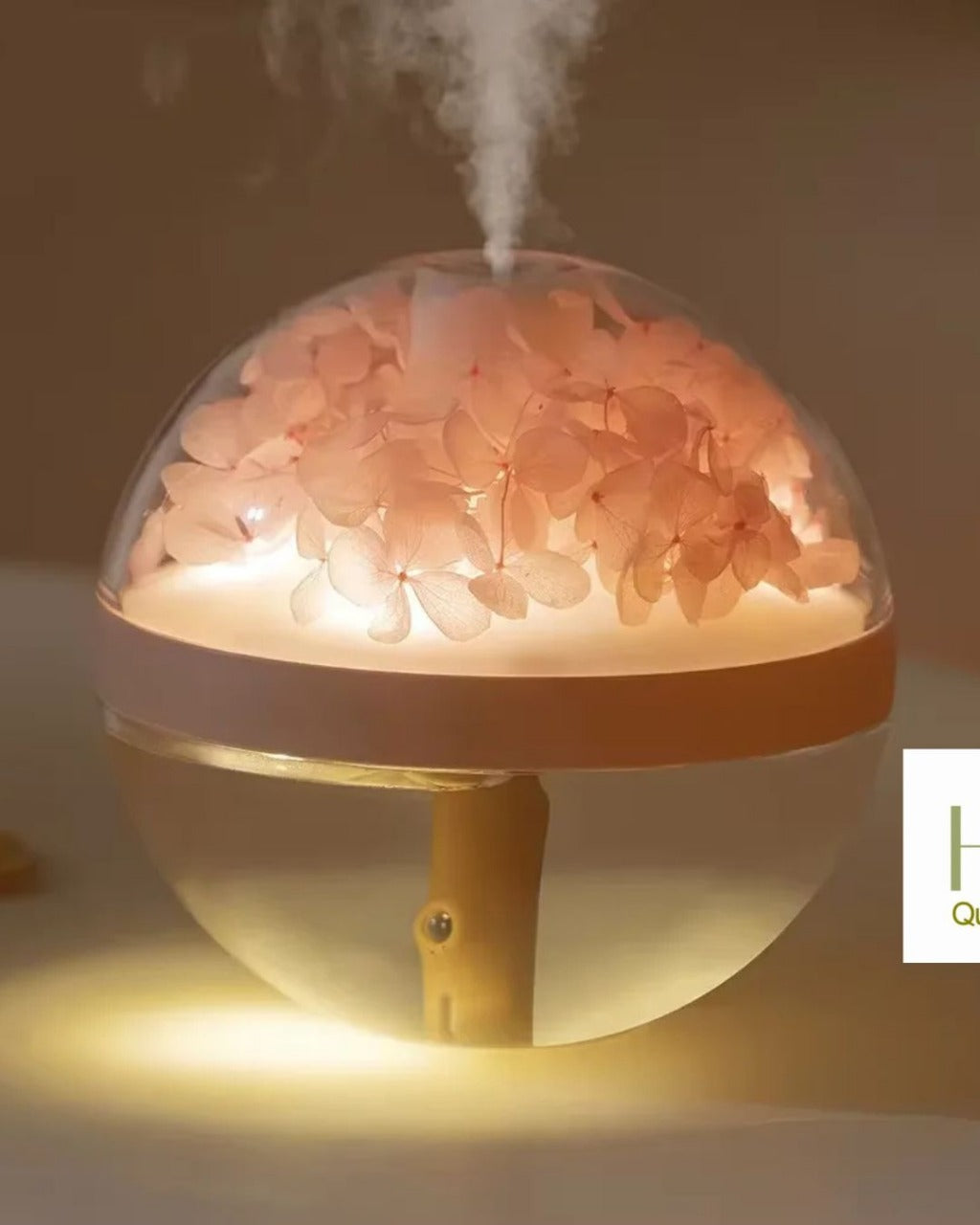 Umidificador de Ar USB Recarregável Luz LED Névoa Ultrassônica e Hidratação