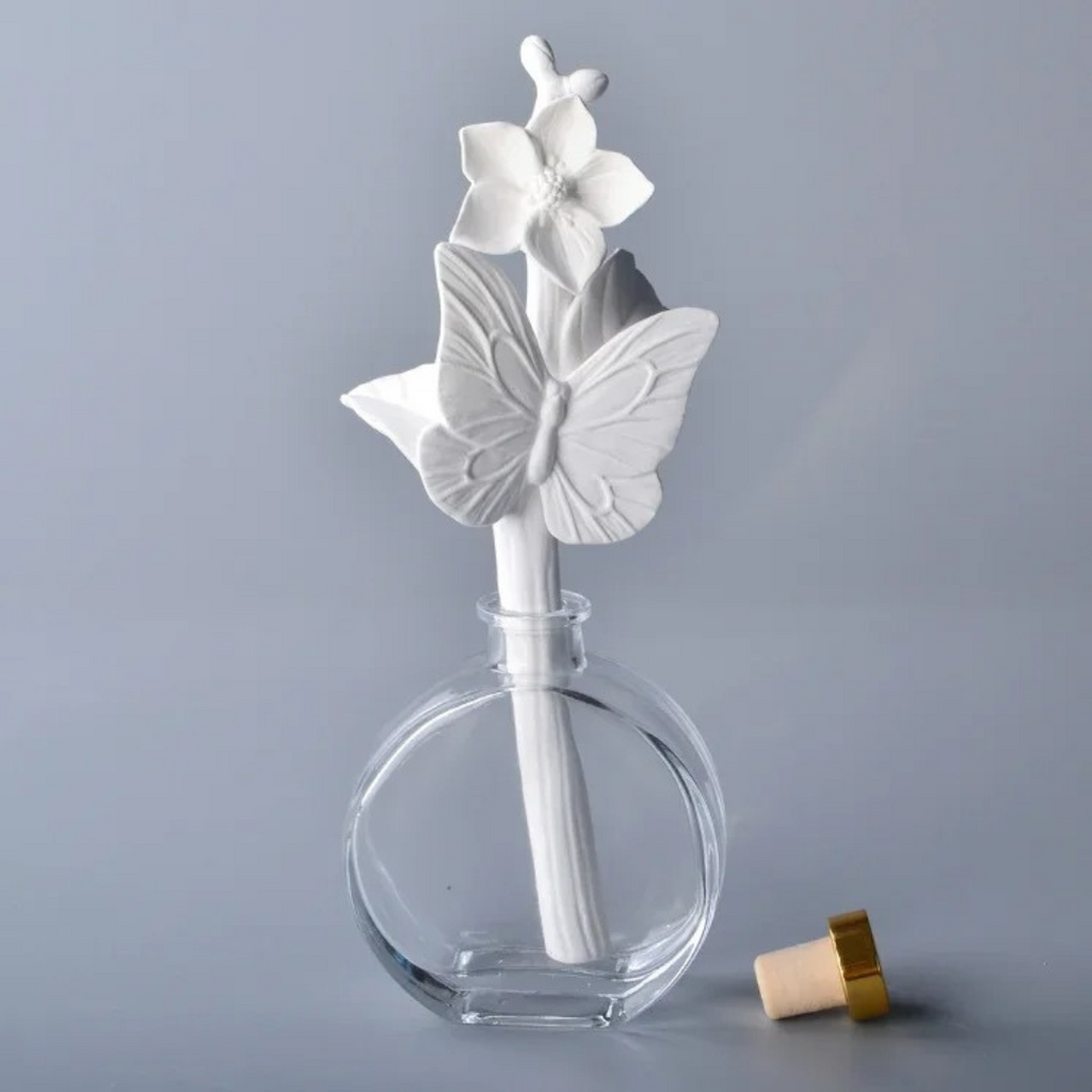 Vareta para Difusor em Cerâmica com Formato de Flor