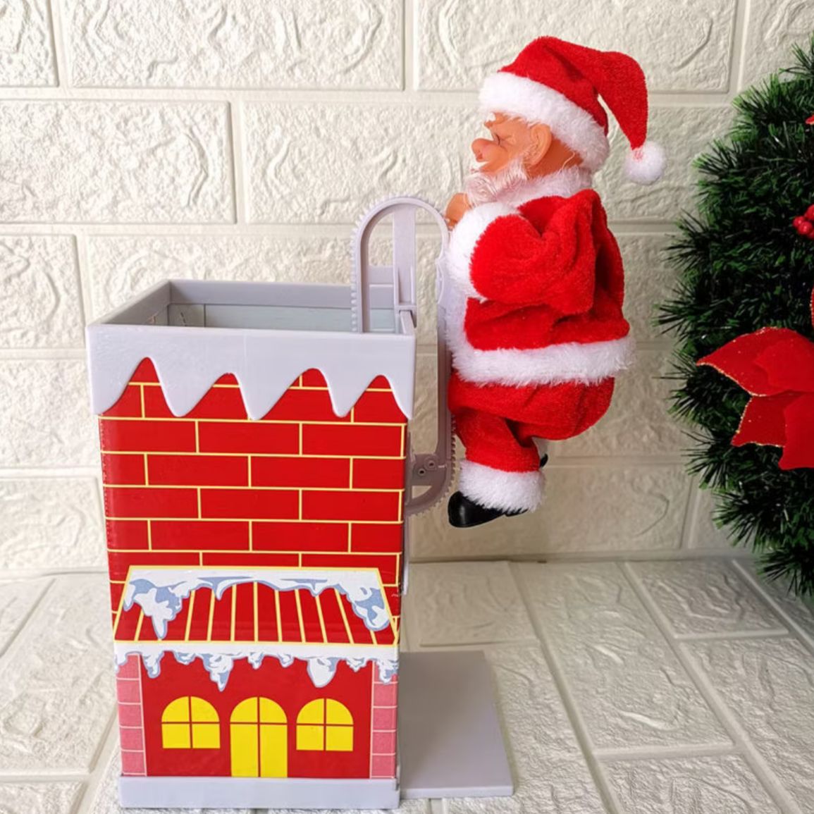 Decorações de Natal Papai Noel Elétrico - Brinquedos de Natal