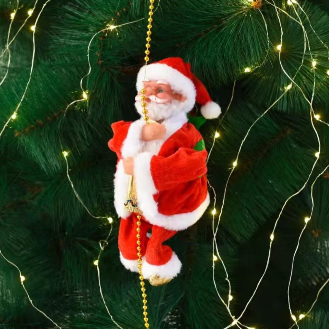 Decorações de Natal Papai Noel Elétrico - Brinquedos de Natal