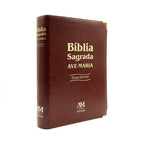 Bíblia Sagrada Ave-Maria Letra Grande Marrom