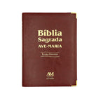 Bíblia Sagrada Ave-Maria Letra Grande Marrom