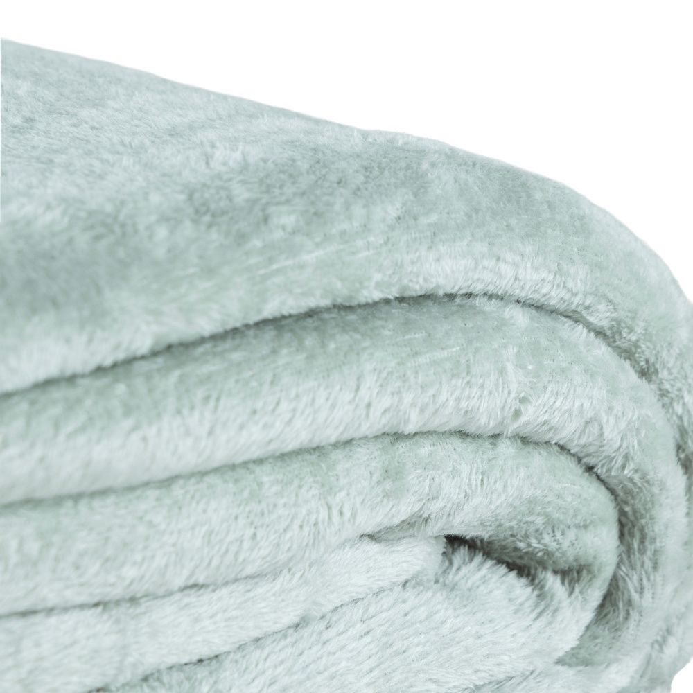 Cobertor Manta Flannel Queen Turim 2,40x2,20m 180g/m² Verde