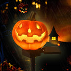 Kit Luminária Solar Abóbora Decorativa - Halloween
