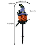 Kit Luminária Solar Abóbora Decorativa - Halloween