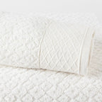 Jogo De Banho 2 Peças 430g/M² Capri Toalhas Banhão 100% Algodão Off White