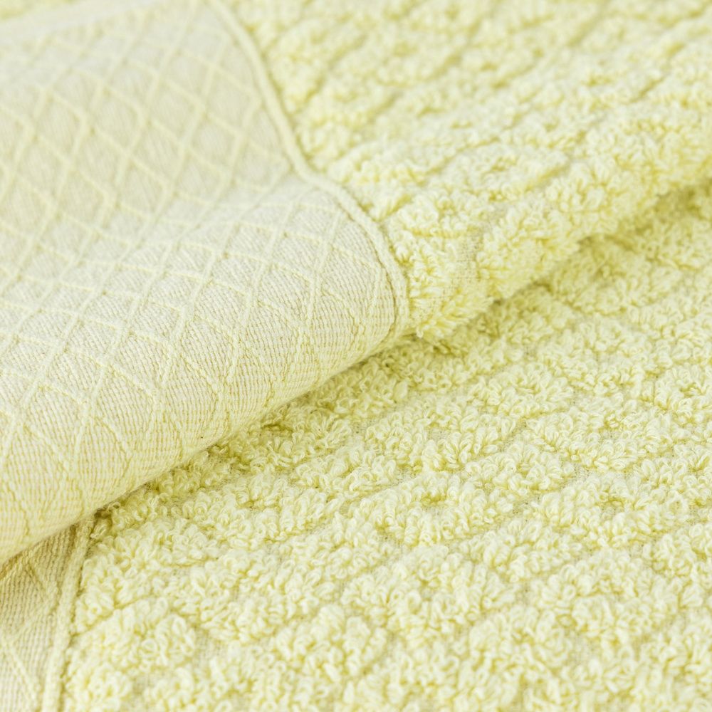 Jogo De Banho 2 Peças 430g/M² Capri Toalhas Banhão 100% Algodão Amarelo Brilhante