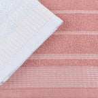 Kit 2 Panos de Prato Atoalhado Copa 45x65cm Bordado 300g/m² Algodão Salmão