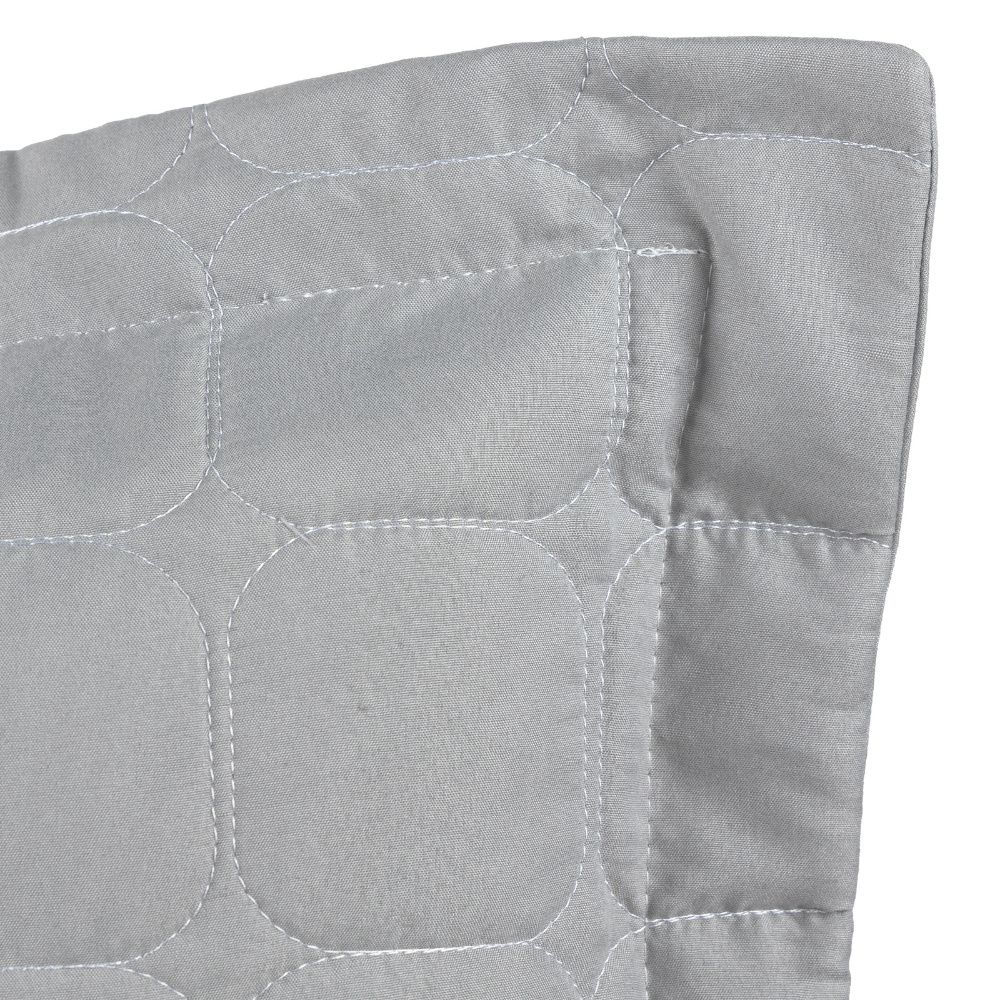 Kit Colcha Cobre Leito Matelassê 200 Fios Dupla Face Berlim Cinza