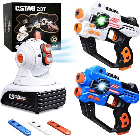 Game Laser Tag com Projetor + 2 pistolas