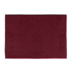 Tapete De Banheiro 50x70cm Algodão 400g/m² Piso Antiderrapante Basic Burgundy