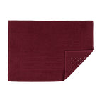 Tapete De Banheiro 50x70cm Algodão 400g/m² Piso Antiderrapante Basic Burgundy