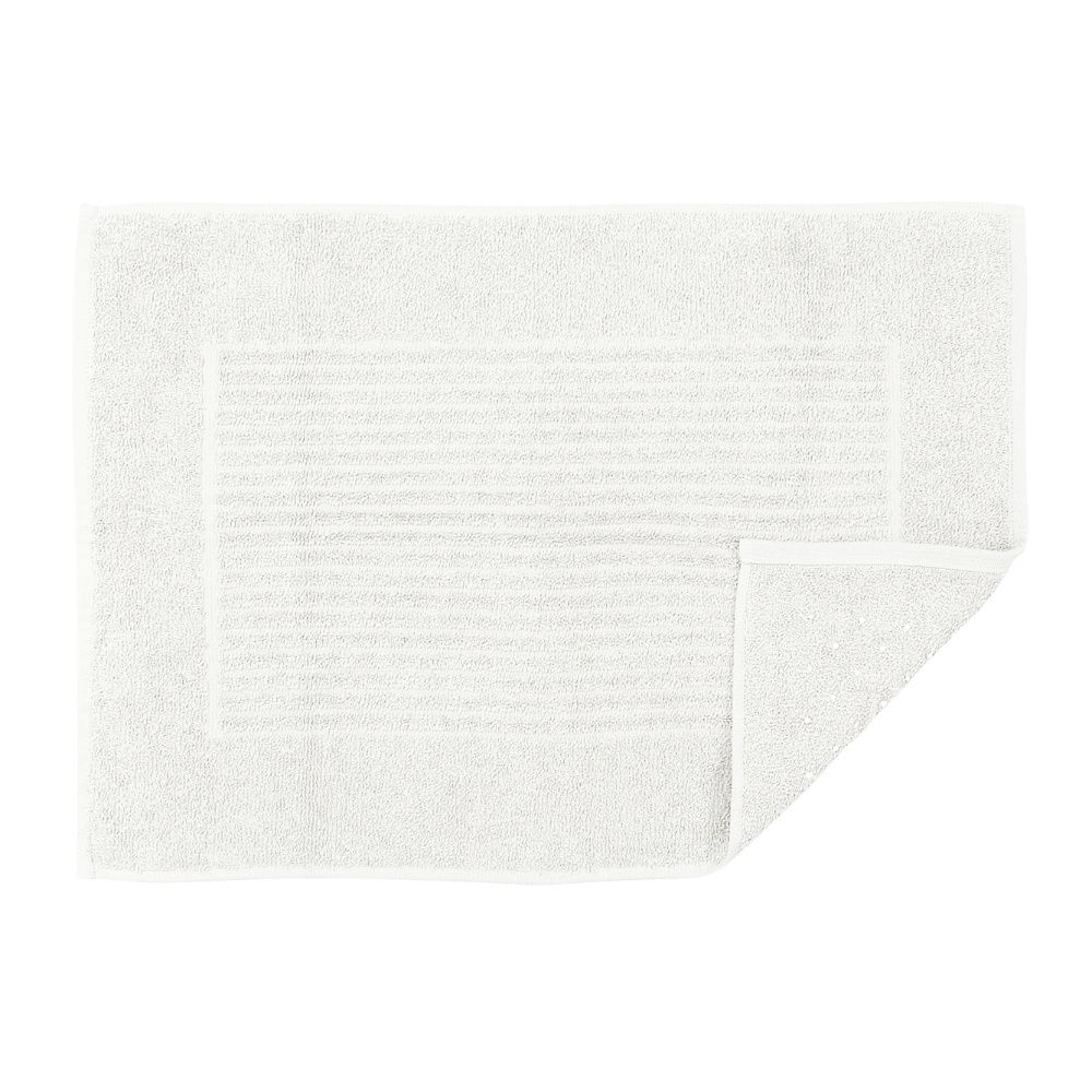 Tapete De Banheiro 50x70cm Algodão 400g/m² Piso Antiderrapante Basic Off White