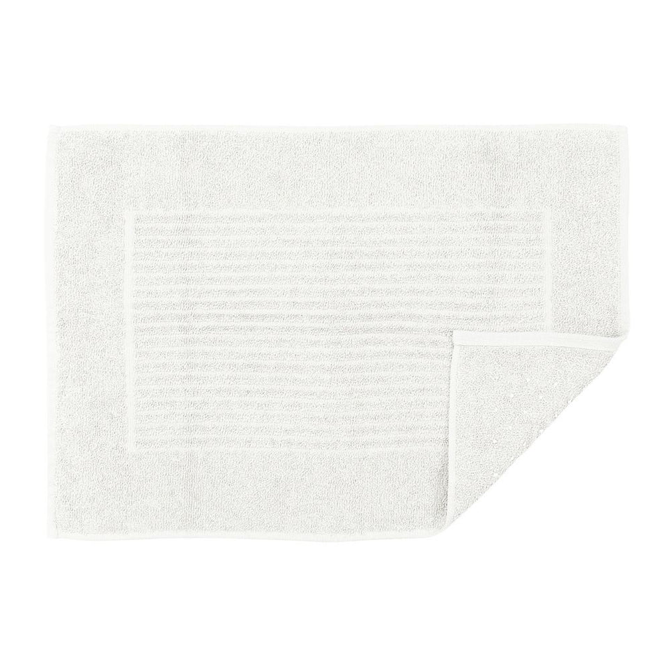 Tapete De Banheiro 50x70cm Algodão 400g/m² Piso Antiderrapante Basic Off White