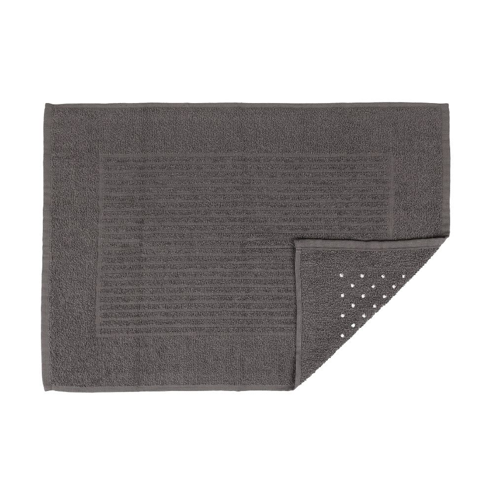 Tapete De Banheiro 50x70cm Algodão 400g/m² Piso Antiderrapante Basic Pedra